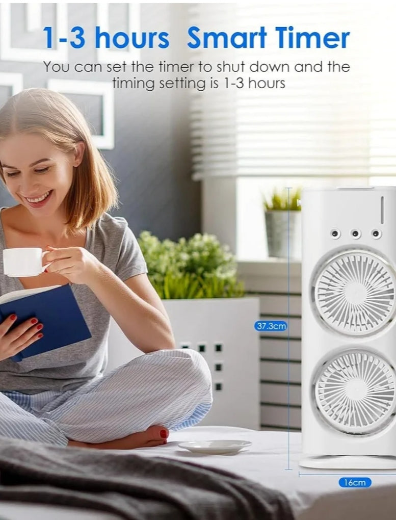 Portable Dual Fan Air Cooler