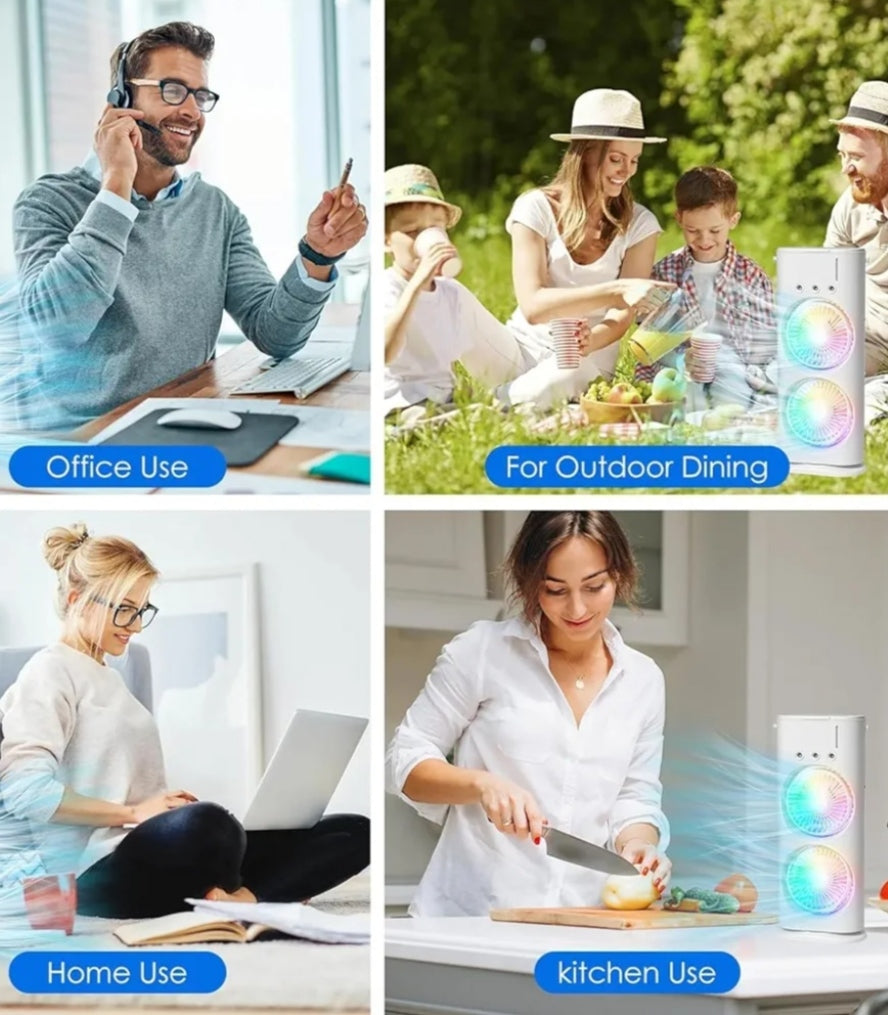 Portable Dual Fan Air Cooler