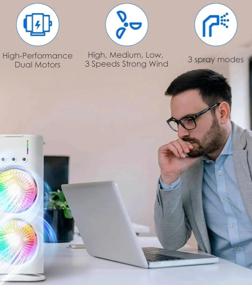 Portable Dual Fan Air Cooler