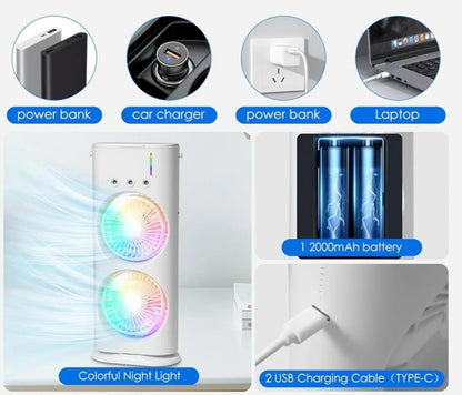 Portable Dual Fan Air Cooler